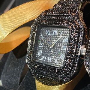 One piece, black lab ice watch unisex resizable links